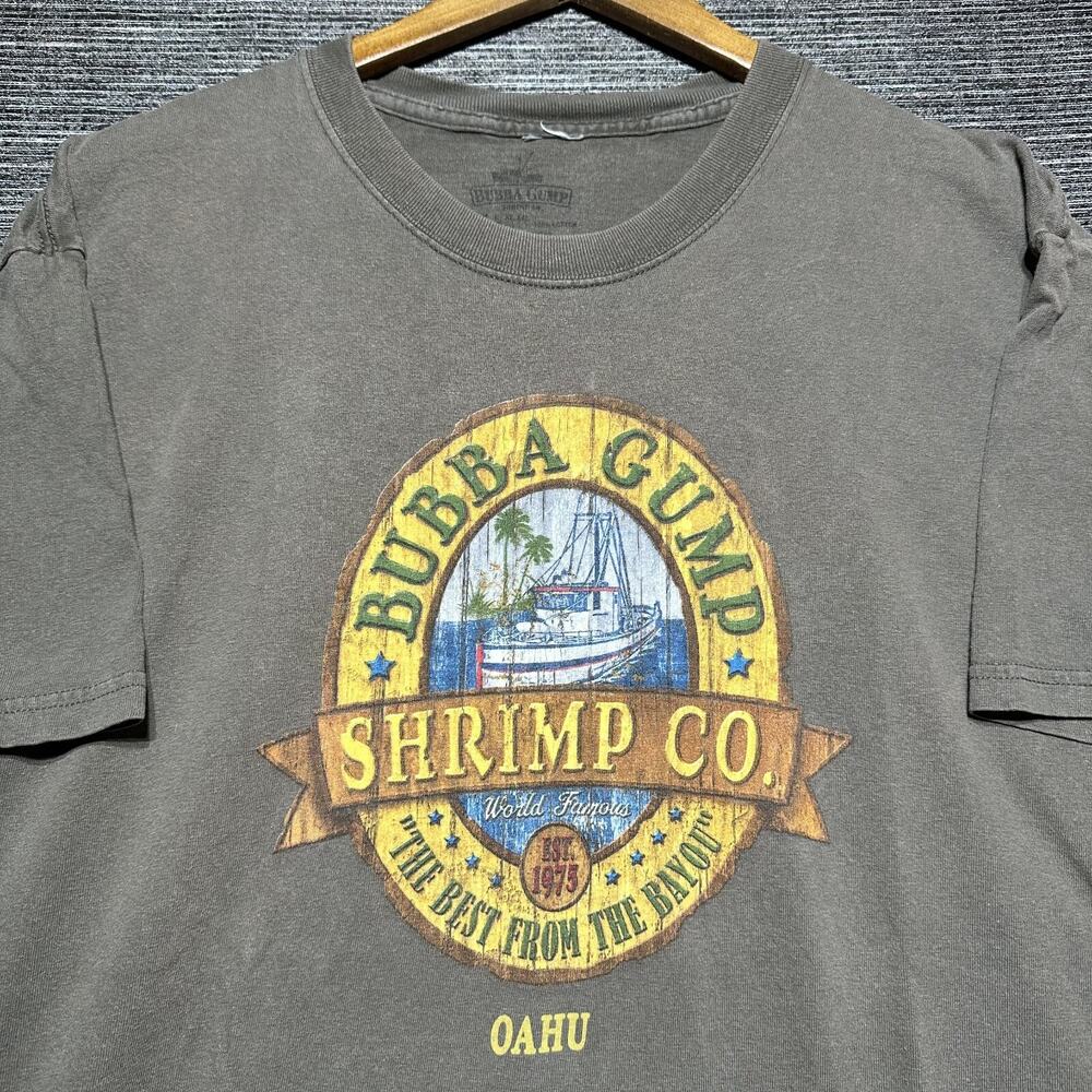 Oahu Bubba Gump Shrimp T Shirt Men's L Short Sleeve Hawaii Best from Bayou